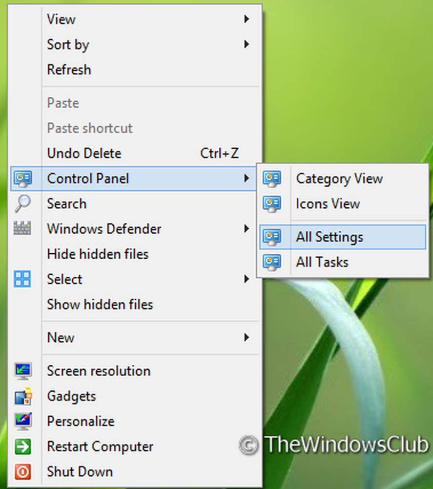 Add control panel. Как преобразовать панель управления в каскадное меню. Shortcut in Windows Control Panel.