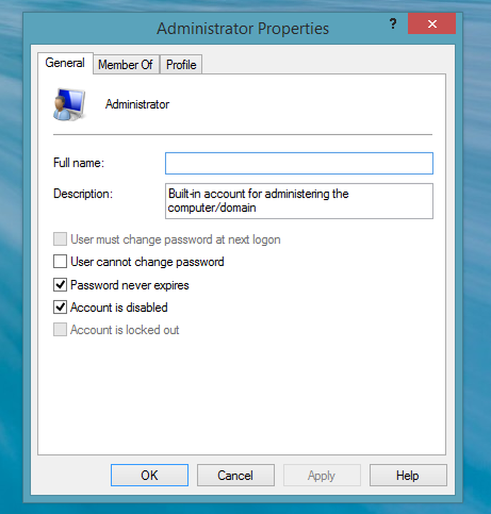 Account admin. Workgroup. The local Administrator account becomes the domain Administrator account. Change Administrator account in PC.