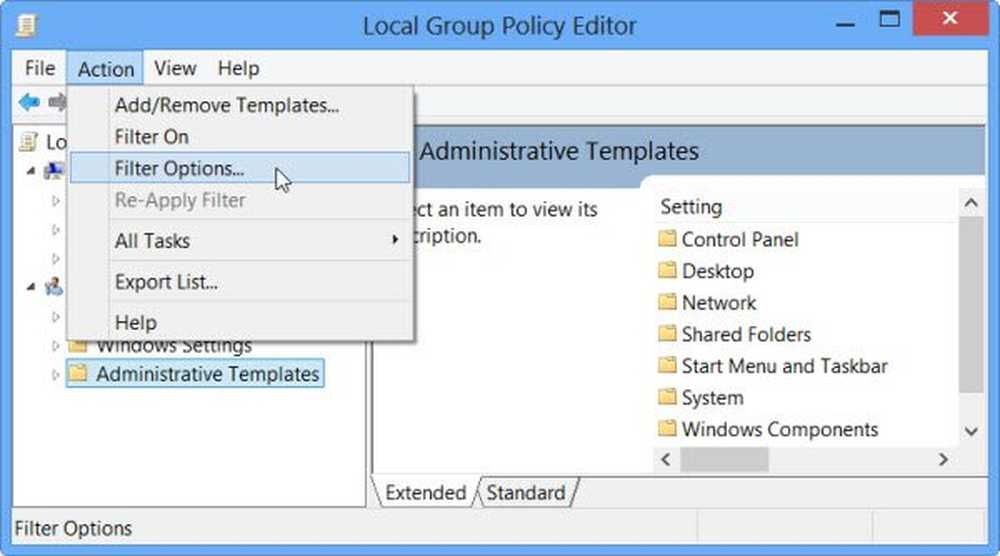 Group policy editor