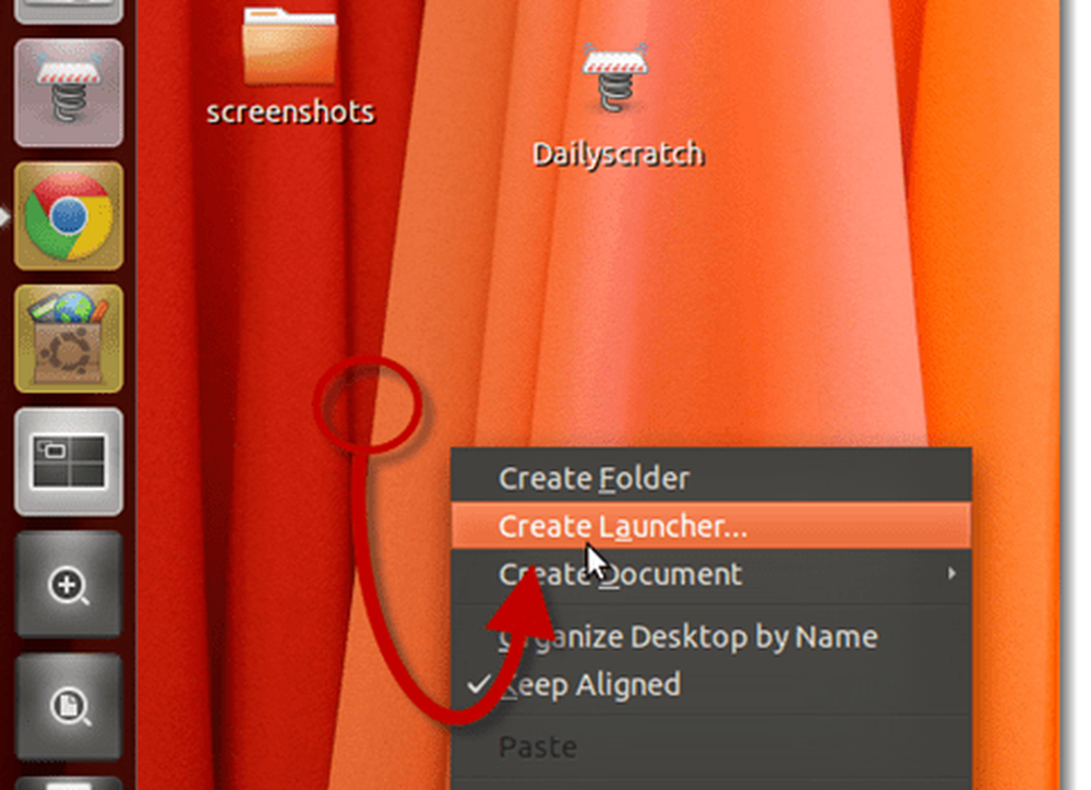 Create launcher. Создать Launcher.