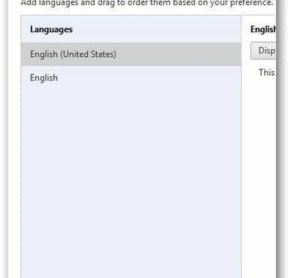 Default language english. Change Chrome language.