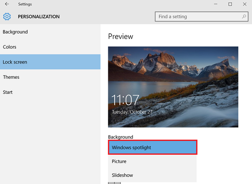 Windows spotlight не меняет картинку windows 10