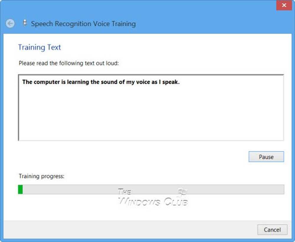 Windows speech recognition