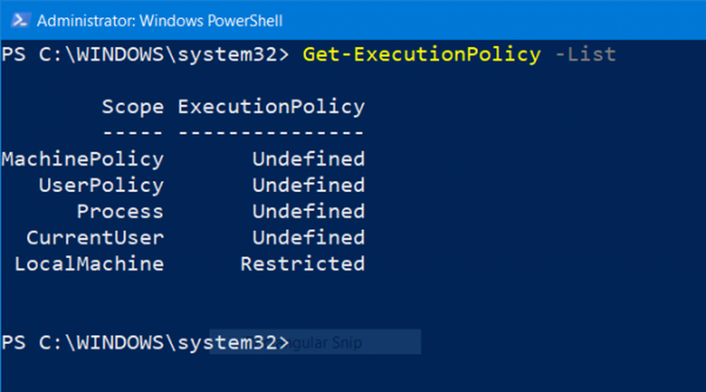 POWERSHELL if. Set-EXECUTIONPOLICY -EXECUTIONPOLICY Bypass -scope process -Force.