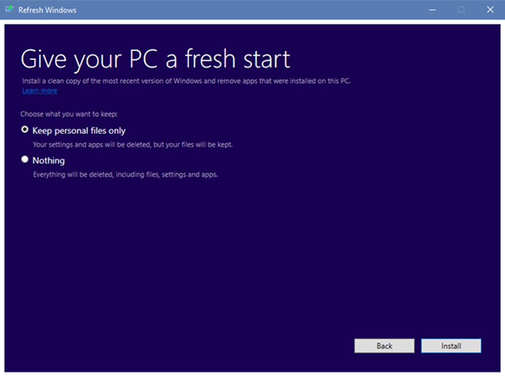 Windows fresh. Windows Tools. Windows installer clean. Keep personal files only. Installer Cleaner.