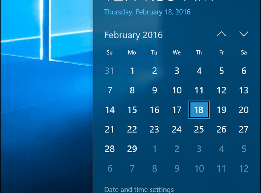 Windows 10 calendar