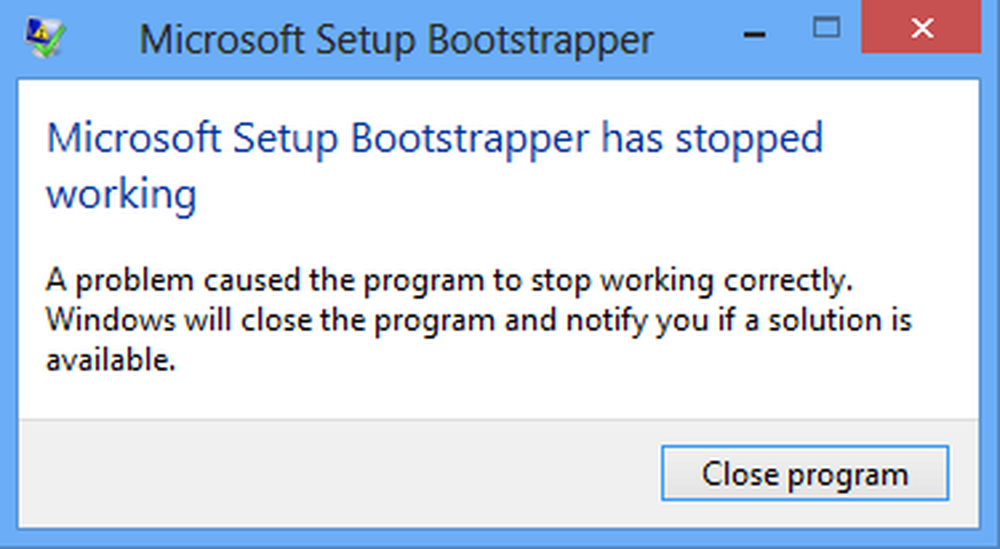 Microsoft Setup Bootstrapper. Прекращение работы программы Microsoft Setup Bootstrapper. This package can only be Run from a Bootstrapper. То делать если программа Microsoft Setup Bootstrapper не работает Windows 7.