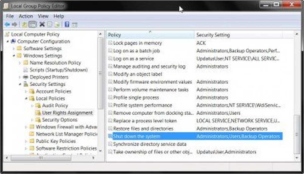 Computer configuration. Computer configuration\Windows settings\Security settings\local Policies\user rights Assignment. Computer configuration\Windows settings\Security settings\local Policies\Security options. Computer configuration -> Windows settings -> Security settings ->System services. Local Policies/user rights Assignment.